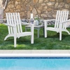 image:imageGiantex Wood Adirondack Chair amp Side Table Set Patio Bistro Set with Slatted Design Classic Furniture Fire Pit Chair Set for Garden Lawn Yard Outdoor Patio Deck Chair amp End Table Set 2 GrayWhite