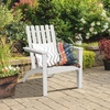 image:imageGiantex Wood Adirondack Chair amp Side Table Set Patio Bistro Set with Slatted Design Classic Furniture Fire Pit Chair Set for Garden Lawn Yard Outdoor Patio Deck Chair amp End Table Set 2 GrayWhite