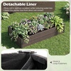 image:imageGIANTEX Raised Garden Bed PE Rattan Elevated Planter Box with OpenEnded Base Removable Liner for Vegetables Flowers Herbs Outdoor Wicker Planting Container for Balcony Backyard amp Patio46x24x10