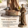 image:imageGiantex 295 Virgin Mary Garden Statue Outdoor Blessed Mother Statue  WeatherResistant MgO Catholic Religious Sculpture for Lawn Patio Prayer Garden Memorial Yard Decor Distressed IvorySaint Francis  with Animals