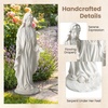 image:imageGiantex 295 Virgin Mary Garden Statue Outdoor Blessed Mother Statue  WeatherResistant MgO Catholic Religious Sculpture for Lawn Patio Prayer Garden Memorial Yard Decor Distressed IvoryVirgin Mary  Standing