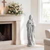 image:imageGiantex 295 Virgin Mary Garden Statue Outdoor Blessed Mother Statue  WeatherResistant MgO Catholic Religious Sculpture for Lawn Patio Prayer Garden Memorial Yard Decor Distressed IvoryVirgin Mary  Praying