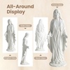image:imageGiantex 295 Virgin Mary Garden Statue Outdoor Blessed Mother Statue  WeatherResistant MgO Catholic Religious Sculpture for Lawn Patio Prayer Garden Memorial Yard Decor Distressed IvoryVirgin Mary  Standing