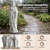 image:imageGiantex 295 Virgin Mary Garden Statue Outdoor Blessed Mother Statue  WeatherResistant MgO Catholic Religious Sculpture for Lawn Patio Prayer Garden Memorial Yard Decor Distressed IvoryVirgin Mary  Praying
