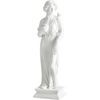 image:imageGiantex 295 Virgin Mary Garden Statue Outdoor Blessed Mother Statue  WeatherResistant MgO Catholic Religious Sculpture for Lawn Patio Prayer Garden Memorial Yard Decor Distressed IvoryGreek Goddess  with Bird