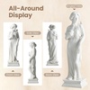 image:imageGiantex 295 Virgin Mary Garden Statue Outdoor Blessed Mother Statue  WeatherResistant MgO Catholic Religious Sculpture for Lawn Patio Prayer Garden Memorial Yard Decor Distressed IvoryGreek Goddess  with Bird