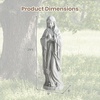 image:imageGiantex 295 Virgin Mary Garden Statue Outdoor Blessed Mother Statue  WeatherResistant MgO Catholic Religious Sculpture for Lawn Patio Prayer Garden Memorial Yard Decor Distressed IvoryVirgin Mary  Praying