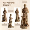 image:imageGiantex 295 Virgin Mary Garden Statue Outdoor Blessed Mother Statue  WeatherResistant MgO Catholic Religious Sculpture for Lawn Patio Prayer Garden Memorial Yard Decor Distressed IvorySaint Francis  with Animals