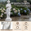 image:imageGiantex 295 Virgin Mary Garden Statue Outdoor Blessed Mother Statue  WeatherResistant MgO Catholic Religious Sculpture for Lawn Patio Prayer Garden Memorial Yard Decor Distressed IvoryGreek Goddess  with Bird