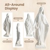 image:imageGiantex 295 Virgin Mary Garden Statue Outdoor Blessed Mother Statue  WeatherResistant MgO Catholic Religious Sculpture for Lawn Patio Prayer Garden Memorial Yard Decor Distressed IvoryVirgin Mary  Blessing