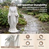 image:imageGiantex 295 Virgin Mary Garden Statue Outdoor Blessed Mother Statue  WeatherResistant MgO Catholic Religious Sculpture for Lawn Patio Prayer Garden Memorial Yard Decor Distressed IvoryVirgin Mary  Standing