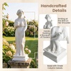 image:imageGiantex 295 Virgin Mary Garden Statue Outdoor Blessed Mother Statue  WeatherResistant MgO Catholic Religious Sculpture for Lawn Patio Prayer Garden Memorial Yard Decor Distressed IvoryGreek Goddess  with Bird