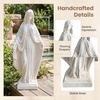 image:imageGiantex 295 Virgin Mary Garden Statue Outdoor Blessed Mother Statue  WeatherResistant MgO Catholic Religious Sculpture for Lawn Patio Prayer Garden Memorial Yard Decor Distressed IvoryVirgin Mary  Blessing