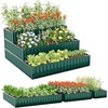 image:imageGiantex 3Tier Raised Garden Bed 47 x47x24 HeavyDuty Metal Outdoor Planter Box wOpenEnded Base Elevated Planter Box for Vegetable Fruit Flower Herb Patio Backyard Raised Bed Kit1