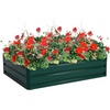 image:imageGiantex 3Tier Raised Garden Bed 47 x47x24 HeavyDuty Metal Outdoor Planter Box wOpenEnded Base Elevated Planter Box for Vegetable Fruit Flower Herb Patio Backyard Raised Bed Kit1
