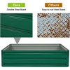 image:imageGiantex 3Tier Raised Garden Bed 47 x47x24 HeavyDuty Metal Outdoor Planter Box wOpenEnded Base Elevated Planter Box for Vegetable Fruit Flower Herb Patio Backyard Raised Bed Kit1