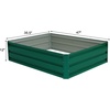 image:imageGiantex 3Tier Raised Garden Bed 47 x47x24 HeavyDuty Metal Outdoor Planter Box wOpenEnded Base Elevated Planter Box for Vegetable Fruit Flower Herb Patio Backyard Raised Bed Kit1