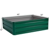 image:imageGiantex 3Tier Raised Garden Bed 47 x47x24 HeavyDuty Metal Outdoor Planter Box wOpenEnded Base Elevated Planter Box for Vegetable Fruit Flower Herb Patio Backyard Raised Bed Kit1