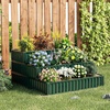 image:imageGiantex 3Tier Raised Garden Bed 47 x47x24 HeavyDuty Metal Outdoor Planter Box wOpenEnded Base Elevated Planter Box for Vegetable Fruit Flower Herb Patio Backyard Raised Bed Kit2