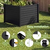 image:imageGiantex 4Panel Air Conditioner Fence 48 W x 36 H Outdoor Privacy Screen with Stakes WeatherResistant PP Enclosure for AC Unit Trash Can amp Pool Pump Decorative Garden Fence WhiteBlack