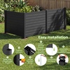 image:imageGiantex 4Panel Air Conditioner Fence 48 W x 36 H Outdoor Privacy Screen with Stakes WeatherResistant PP Enclosure for AC Unit Trash Can amp Pool Pump Decorative Garden Fence WhiteBlack