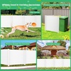 image:imageGiantex 4Panel Air Conditioner Fence 48 W x 36 H Outdoor Privacy Screen with Stakes WeatherResistant PP Enclosure for AC Unit Trash Can amp Pool Pump Decorative Garden Fence WhiteWhite