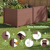 image:imageGiantex 4Panel Air Conditioner Fence 48 W x 36 H Outdoor Privacy Screen with Stakes WeatherResistant PP Enclosure for AC Unit Trash Can amp Pool Pump Decorative Garden Fence WhiteBrown