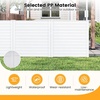 image:imageGiantex 4Panel Air Conditioner Fence 48 W x 36 H Outdoor Privacy Screen with Stakes WeatherResistant PP Enclosure for AC Unit Trash Can amp Pool Pump Decorative Garden Fence WhiteWhite