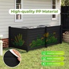 image:imageGiantex 4Panel Air Conditioner Fence 48 W x 36 H Outdoor Privacy Screen with Stakes WeatherResistant PP Enclosure for AC Unit Trash Can amp Pool Pump Decorative Garden Fence WhiteBlack