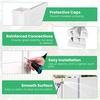 image:imageGiantex 4Panel Air Conditioner Fence 48 W x 36 H Outdoor Privacy Screen with Stakes WeatherResistant PP Enclosure for AC Unit Trash Can amp Pool Pump Decorative Garden Fence WhiteWhite