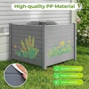 image:imageGiantex 4Panel Air Conditioner Fence 48 W x 36 H Outdoor Privacy Screen with Stakes WeatherResistant PP Enclosure for AC Unit Trash Can amp Pool Pump Decorative Garden Fence WhiteGray