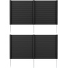 image:imageGiantex 4Panel Air Conditioner Fence 48 W x 36 H Outdoor Privacy Screen with Stakes WeatherResistant PP Enclosure for AC Unit Trash Can amp Pool Pump Decorative Garden Fence WhiteBlack