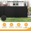 image:imageGiantex 4Panel Air Conditioner Fence 48 W x 36 H Outdoor Privacy Screen with Stakes WeatherResistant PP Enclosure for AC Unit Trash Can amp Pool Pump Decorative Garden Fence WhiteBlack