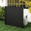 image:imageGiantex 4Panel Air Conditioner Fence 48 W x 36 H Outdoor Privacy Screen with Stakes WeatherResistant PP Enclosure for AC Unit Trash Can amp Pool Pump Decorative Garden Fence WhiteBlack
