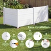 image:imageGiantex 4Panel Air Conditioner Fence 48 W x 36 H Outdoor Privacy Screen with Stakes WeatherResistant PP Enclosure for AC Unit Trash Can amp Pool Pump Decorative Garden Fence WhiteWhite