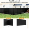 image:imageGiantex 4Panel Air Conditioner Fence 48 W x 36 H Outdoor Privacy Screen with Stakes WeatherResistant PP Enclosure for AC Unit Trash Can amp Pool Pump Decorative Garden Fence WhiteBlack