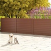 image:imageGiantex 4Panel Air Conditioner Fence 48 W x 36 H Outdoor Privacy Screen with Stakes WeatherResistant PP Enclosure for AC Unit Trash Can amp Pool Pump Decorative Garden Fence WhiteBrown