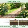 image:imageGiantex 87 Metal Garden Arbor Arch Trellis for Climbing Plants Vines  Decorative Outdoor Archway with PowderCoated Heavy Duty Frame Wedding Arbor for Ceremony Party Backyard Lawn Decoration60W x 95H