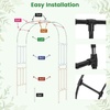 image:imageGiantex 87 Metal Garden Arbor Arch Trellis for Climbing Plants Vines  Decorative Outdoor Archway with PowderCoated Heavy Duty Frame Wedding Arbor for Ceremony Party Backyard Lawn Decoration60W x 95H