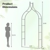 image:imageGiantex 87 Metal Garden Arbor Arch Trellis for Climbing Plants Vines  Decorative Outdoor Archway with PowderCoated Heavy Duty Frame Wedding Arbor for Ceremony Party Backyard Lawn Decoration49W x 113H