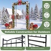 image:imageGiantex 87 Metal Garden Arbor Arch Trellis for Climbing Plants Vines  Decorative Outdoor Archway with PowderCoated Heavy Duty Frame Wedding Arbor for Ceremony Party Backyard Lawn Decoration44W x 90H