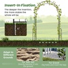 image:imageGiantex 87 Metal Garden Arbor Arch Trellis for Climbing Plants Vines  Decorative Outdoor Archway with PowderCoated Heavy Duty Frame Wedding Arbor for Ceremony Party Backyard Lawn Decoration66W x 95H