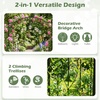 image:imageGiantex 87 Metal Garden Arbor Arch Trellis for Climbing Plants Vines  Decorative Outdoor Archway with PowderCoated Heavy Duty Frame Wedding Arbor for Ceremony Party Backyard Lawn Decoration44W x 90H