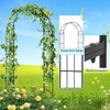 image:imageGiantex 87 Metal Garden Arbor Arch Trellis for Climbing Plants Vines  Decorative Outdoor Archway with PowderCoated Heavy Duty Frame Wedding Arbor for Ceremony Party Backyard Lawn Decoration435W x 905H
