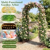 image:imageGiantex 87 Metal Garden Arbor Arch Trellis for Climbing Plants Vines  Decorative Outdoor Archway with PowderCoated Heavy Duty Frame Wedding Arbor for Ceremony Party Backyard Lawn Decoration42W x 87H