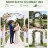image:imageGiantex 87 Metal Garden Arbor Arch Trellis for Climbing Plants Vines  Decorative Outdoor Archway with PowderCoated Heavy Duty Frame Wedding Arbor for Ceremony Party Backyard Lawn Decoration44W x 90H