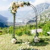 image:imageGiantex 87 Metal Garden Arbor Arch Trellis for Climbing Plants Vines  Decorative Outdoor Archway with PowderCoated Heavy Duty Frame Wedding Arbor for Ceremony Party Backyard Lawn Decoration475W x 87H