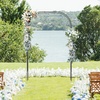 image:imageGiantex 87 Metal Garden Arbor Arch Trellis for Climbing Plants Vines  Decorative Outdoor Archway with PowderCoated Heavy Duty Frame Wedding Arbor for Ceremony Party Backyard Lawn Decoration60W x 95H