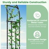 image:imageGiantex 87 Metal Garden Arbor Arch Trellis for Climbing Plants Vines  Decorative Outdoor Archway with PowderCoated Heavy Duty Frame Wedding Arbor for Ceremony Party Backyard Lawn Decoration60W x 95H