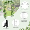 image:imageGiantex 87 Metal Garden Arbor Arch Trellis for Climbing Plants Vines  Decorative Outdoor Archway with PowderCoated Heavy Duty Frame Wedding Arbor for Ceremony Party Backyard Lawn Decoration475W x 87H